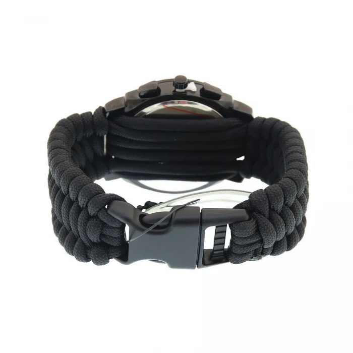 Годинник з паракордом MIL-TEC Paracord Чорний L Годинник з паракордом MIL-TEC Paracord Чорний L