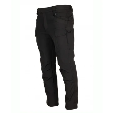 Тактические штаны утепленные SoftShell Black