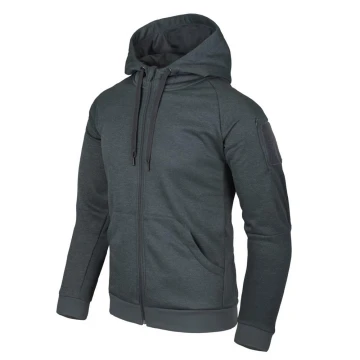 Толстовка на блискавці Helikon-Тех Urban Tactical Hoodie® - Поліестер - темно-сірий меланж, --Оберіть--