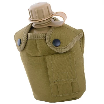 Фляга пластикова MIL-TEC US-Style 900 ml Coyote з чашкою